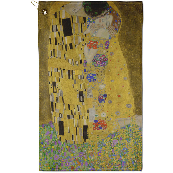 Custom The Kiss (Klimt) - Lovers Golf Towel - Poly-Cotton Blend - Small