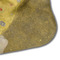 The Kiss (Klimt) - Lovers Hooded Baby Towel- Detail Corner