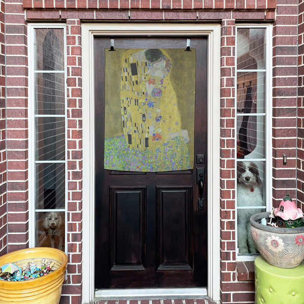 The Kiss (Klimt) - Lovers House Flags - Double Sided - (Over the door) LIFESTYLE