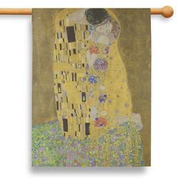 The Kiss (Klimt) - Lovers 28" House Flag - Double Sided