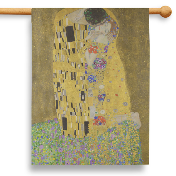 Custom The Kiss (Klimt) - Lovers 28" House Flag - Single Sided