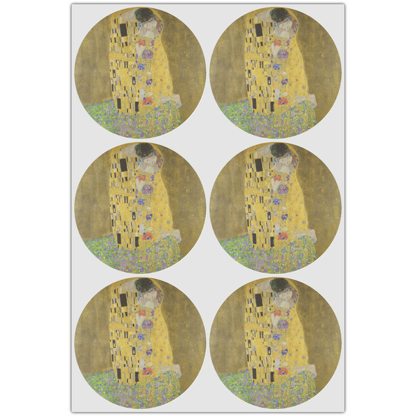 The Kiss (Klimt) - Lovers Icing Circle - Large - Set of 6