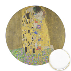 The Kiss (Klimt) - Lovers Printed Cookie Topper - Round