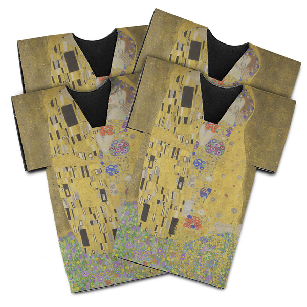 Custom The Kiss (Klimt) - Lovers Jersey Bottle Cooler - Set of 4