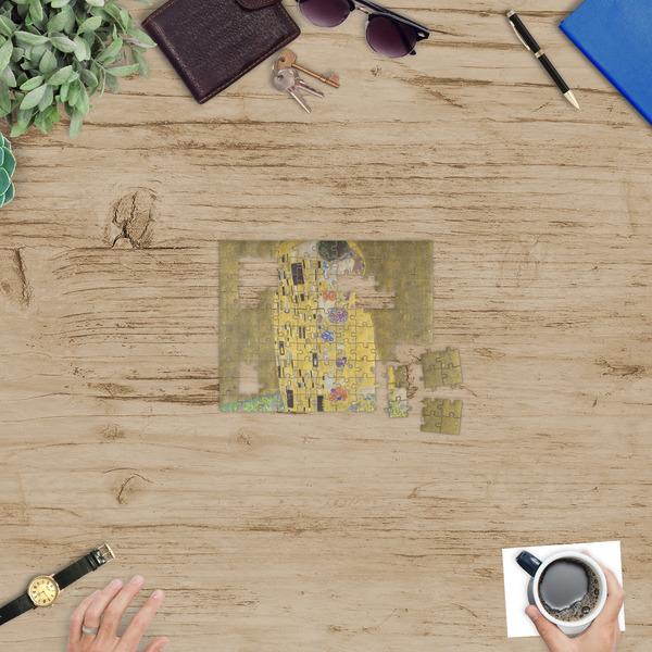 The Kiss (Klimt) - Lovers Jigsaw Puzzle 110 Piece - In Context