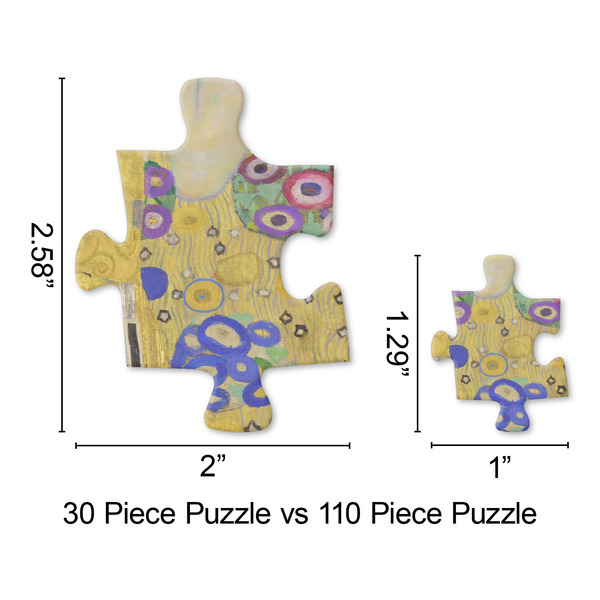 The Kiss (Klimt) - Lovers Jigsaw Puzzle - Piece Comparison