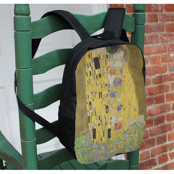 The Kiss (Klimt) - Lovers Kids Backpack - In Context