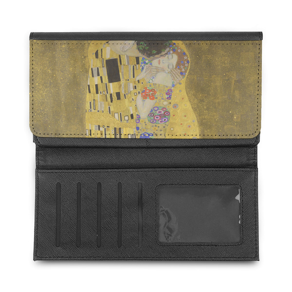 The Kiss (Klimt) - Lovers Ladies Wallet - Half Way Open