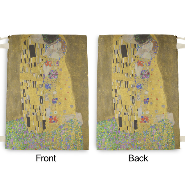 The Kiss (Klimt) - Lovers Large Laundry Bag - Front & Back View