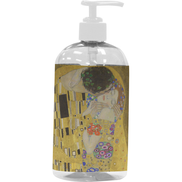 The Kiss (Klimt) - Lovers Large Liquid Dispenser (16 oz) - White