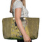 The Kiss (Klimt) - Lovers Large Rope Tote Bag - In Context View