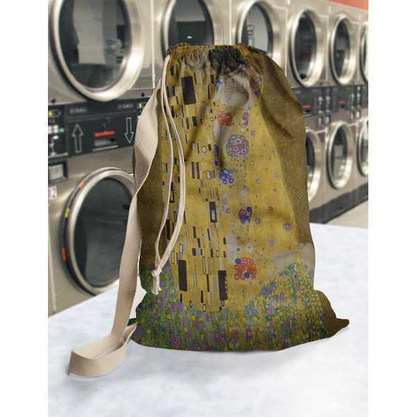 The Kiss (Klimt) - Lovers Laundry Bag in Laundromat