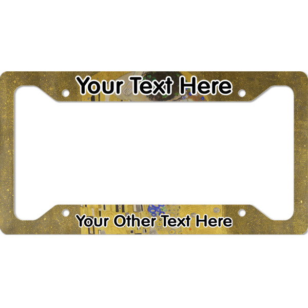 Custom The Kiss (Klimt) - Lovers License Plate Frame