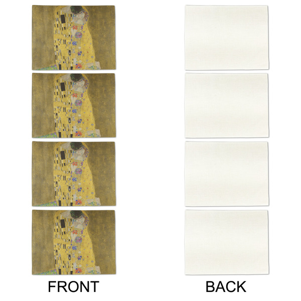 The Kiss (Klimt) - Lovers Linen Placemat - APPROVAL Set of 4 (single sided)