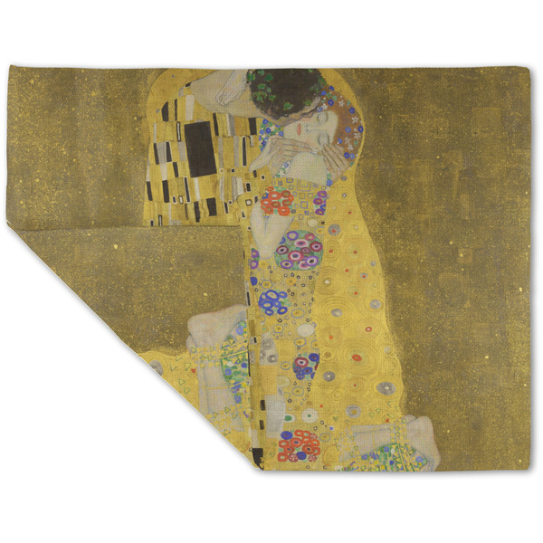 The Kiss (Klimt) - Lovers Linen Placemat - Folded Corner (double side)