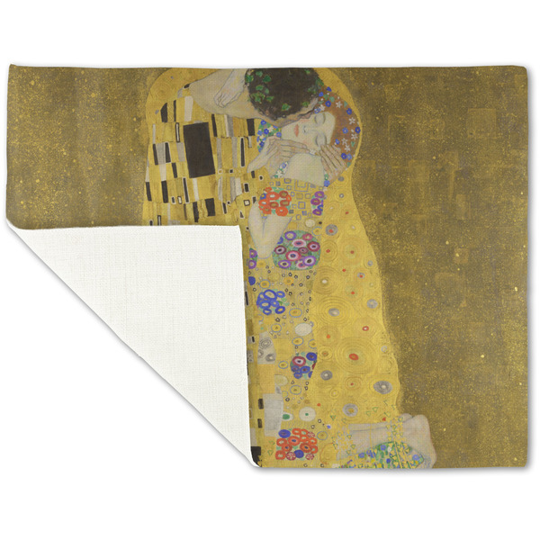 The Kiss (Klimt) - Lovers Linen Placemat - Folded Corner (single side)