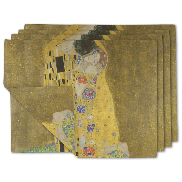 Custom The Kiss (Klimt) - Lovers Linen Placemat