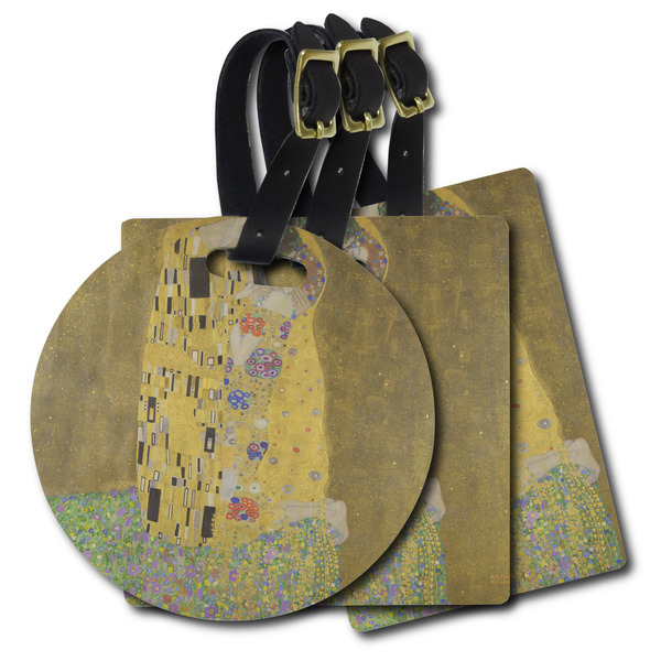 Custom The Kiss (Klimt) - Lovers Plastic Luggage Tag