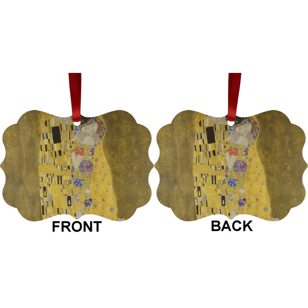 The Kiss (Klimt) - Lovers Metal Benilux Ornament - Front and Back (APPROVAL)