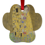 The Kiss (Klimt) - Lovers Metal Paw Ornament - Double Sided