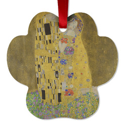 The Kiss (Klimt) - Lovers Metal Paw Ornament - Double Sided