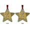The Kiss (Klimt) - Lovers Metal Star Ornament - Front and Back