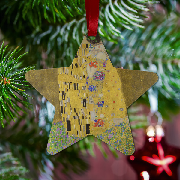 The Kiss (Klimt) - Lovers Metal Star Ornament - Lifestyle