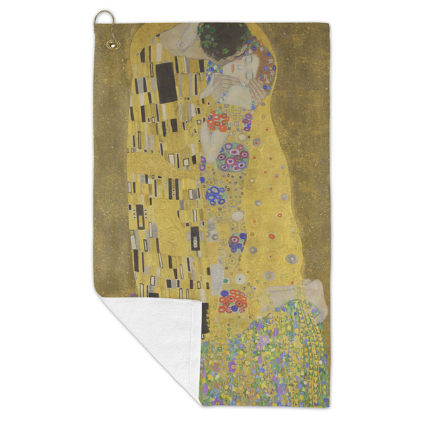 The Kiss (Klimt) - Lovers Microfiber Golf Towels - FOLD