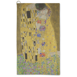 The Kiss (Klimt) - Lovers Microfiber Golf Towel - Large