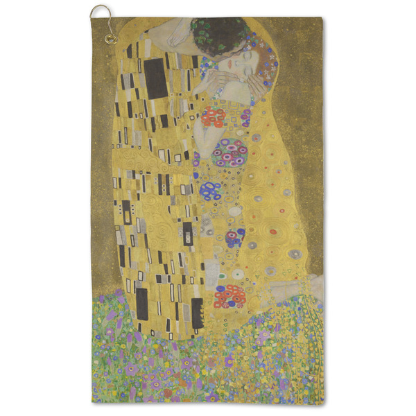 Custom The Kiss (Klimt) - Lovers Microfiber Golf Towel - Large