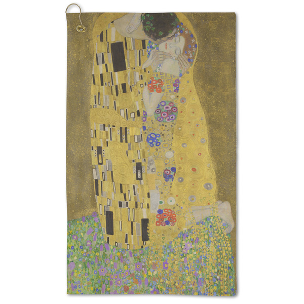 Custom The Kiss (Klimt) - Lovers Microfiber Golf Towel - Large