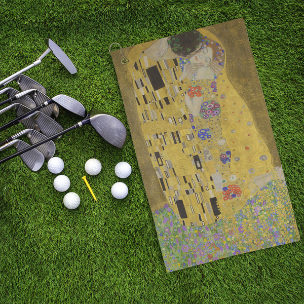 The Kiss (Klimt) - Lovers Microfiber Golf Towels - LIFESTYLE