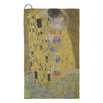 The Kiss (Klimt) - Lovers Microfiber Golf Towel - Small