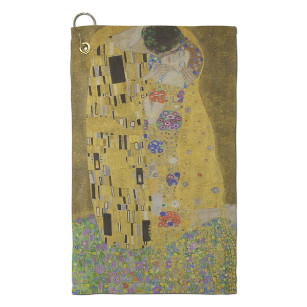 Custom The Kiss (Klimt) - Lovers Microfiber Golf Towel - Small