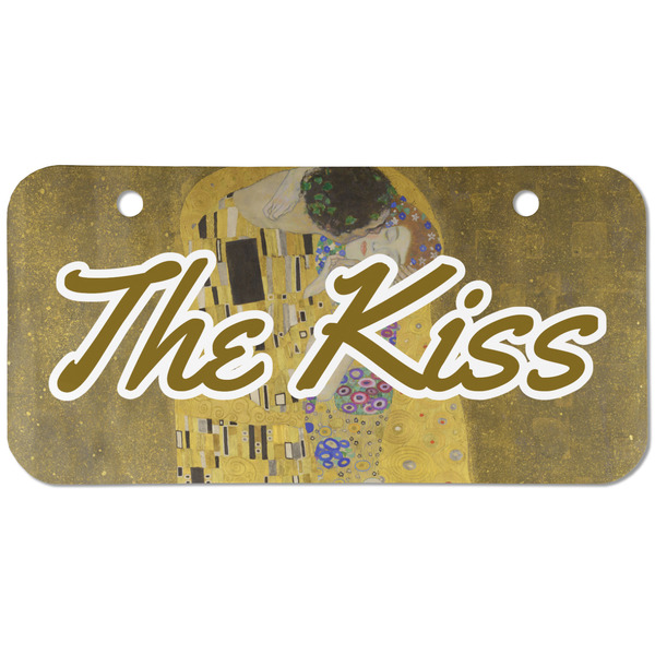 Custom The Kiss (Klimt) - Lovers Mini/Bicycle License Plate (2 Holes)