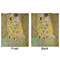 The Kiss (Klimt) - Lovers Minky Blanket - 50"x60" - Double Sided - Front & Back