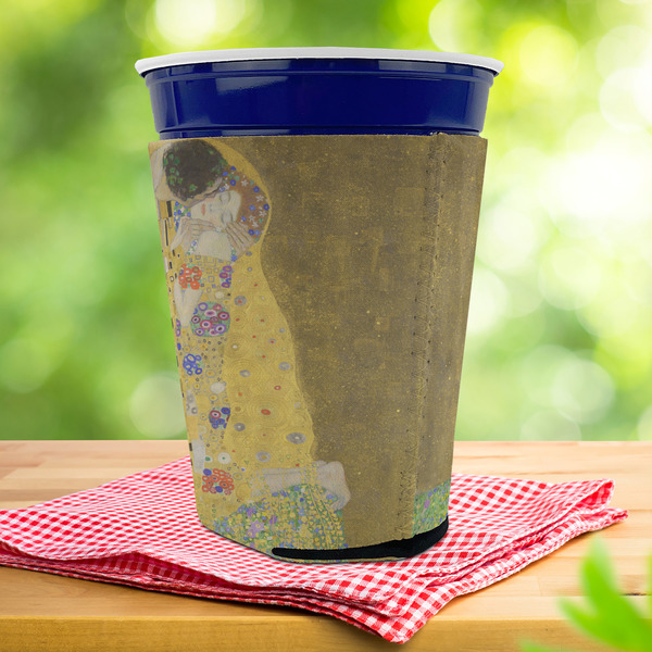 The Kiss (Klimt) - Lovers Party Cup Sleeves - with bottom - Lifestyle