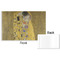 The Kiss (Klimt) - Lovers Disposable Paper Placemat - Front & Back