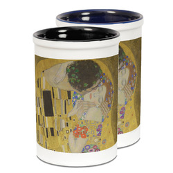 The Kiss (Klimt) - Lovers Ceramic Pencil Holder - Large