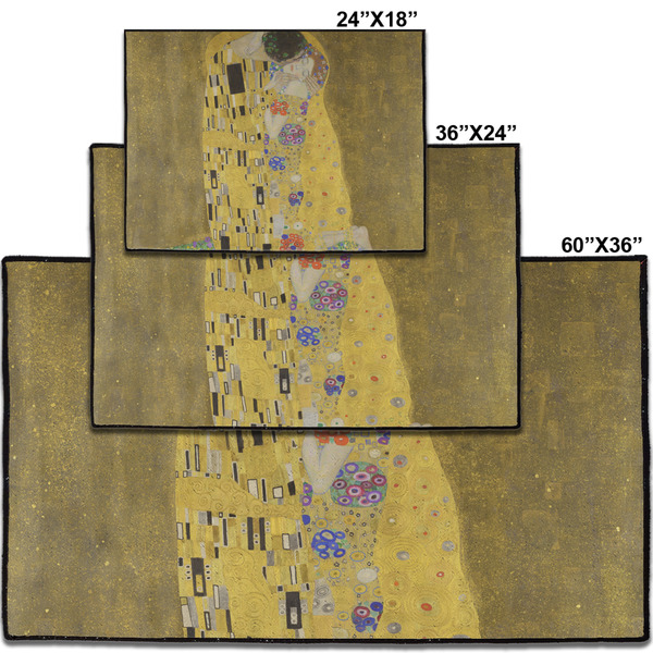 The Kiss (Klimt) - Lovers Personalized Door Mat - Group Parent IMF