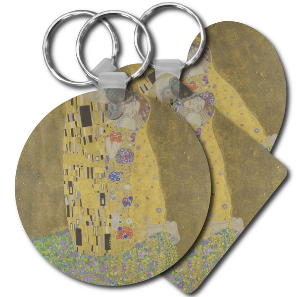 Custom The Kiss (Klimt) - Lovers Plastic Keychain