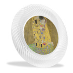 The Kiss (Klimt) - Lovers Plastic Party Dinner Plates - 10