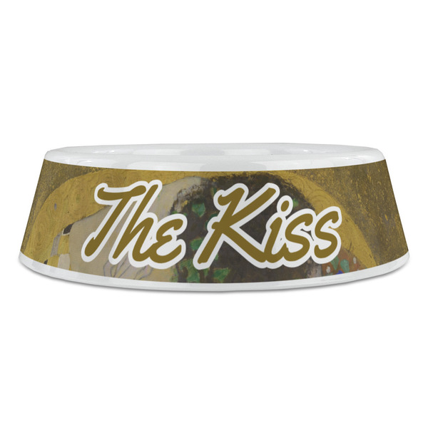The Kiss (Klimt) - Lovers Plastic Pet Bowls - Large - FRONT