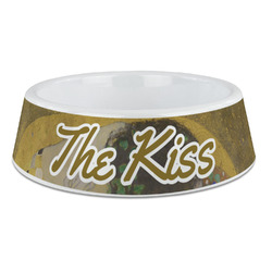 The Kiss (Klimt) - Lovers Plastic Dog Bowl - Large