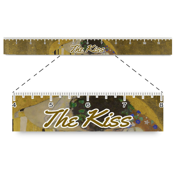 Custom The Kiss (Klimt) - Lovers Plastic Ruler - 12"