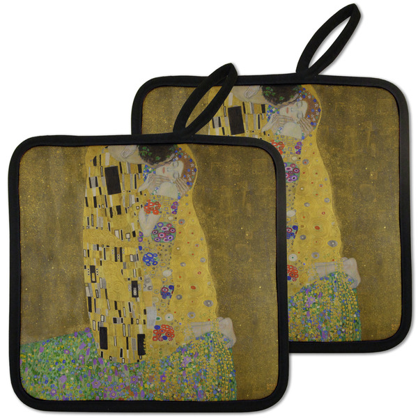 Custom The Kiss (Klimt) - Lovers Pot Holders - Set of 2
