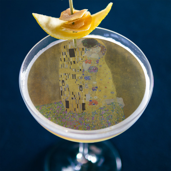 The Kiss (Klimt) - Lovers Printed Drink Topper - XLarge - In Context