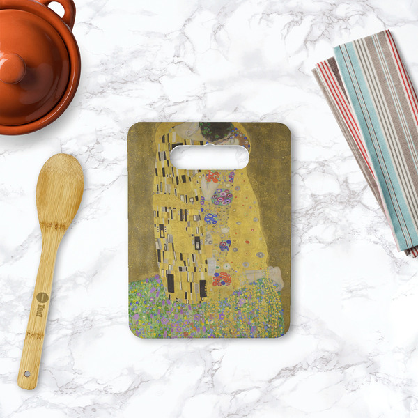 The Kiss (Klimt) - Lovers Rectangle Trivet with Handle - LIFESTYLE