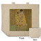 The Kiss (Klimt) - Lovers Reusable Cotton Grocery Bag - Front & Back View