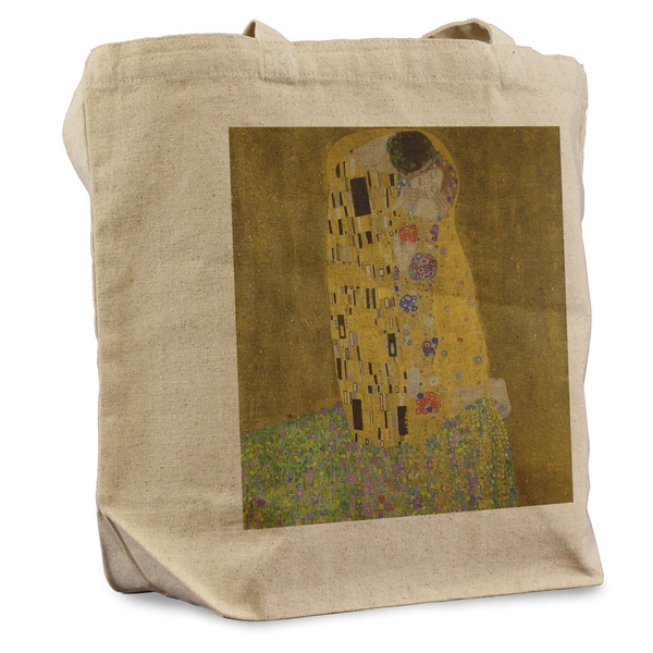 Custom The Kiss (Klimt) - Lovers Reusable Cotton Grocery Bag - Single
